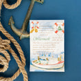 Load image into Gallery viewer, Watermark Fresh Scents Fragranced Sachet Flat Lay Blue Background With Rope