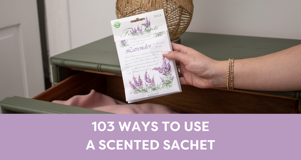 Lavender Floral Sachet - 3 Pack for Laundry or Drawer