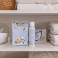 Load image into Gallery viewer, White Cotton Fragrance Sachet and Room Spray Bundle on Shelf
