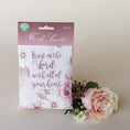 Load image into Gallery viewer, Trust in the Lord Fresh Scents Fragranced Sachet with Pink Rose
