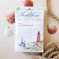 Load image into Gallery viewer, Tradewinds Fresh Scents Fragranced Sachet Flat Lay with Rope and Sea Shells
