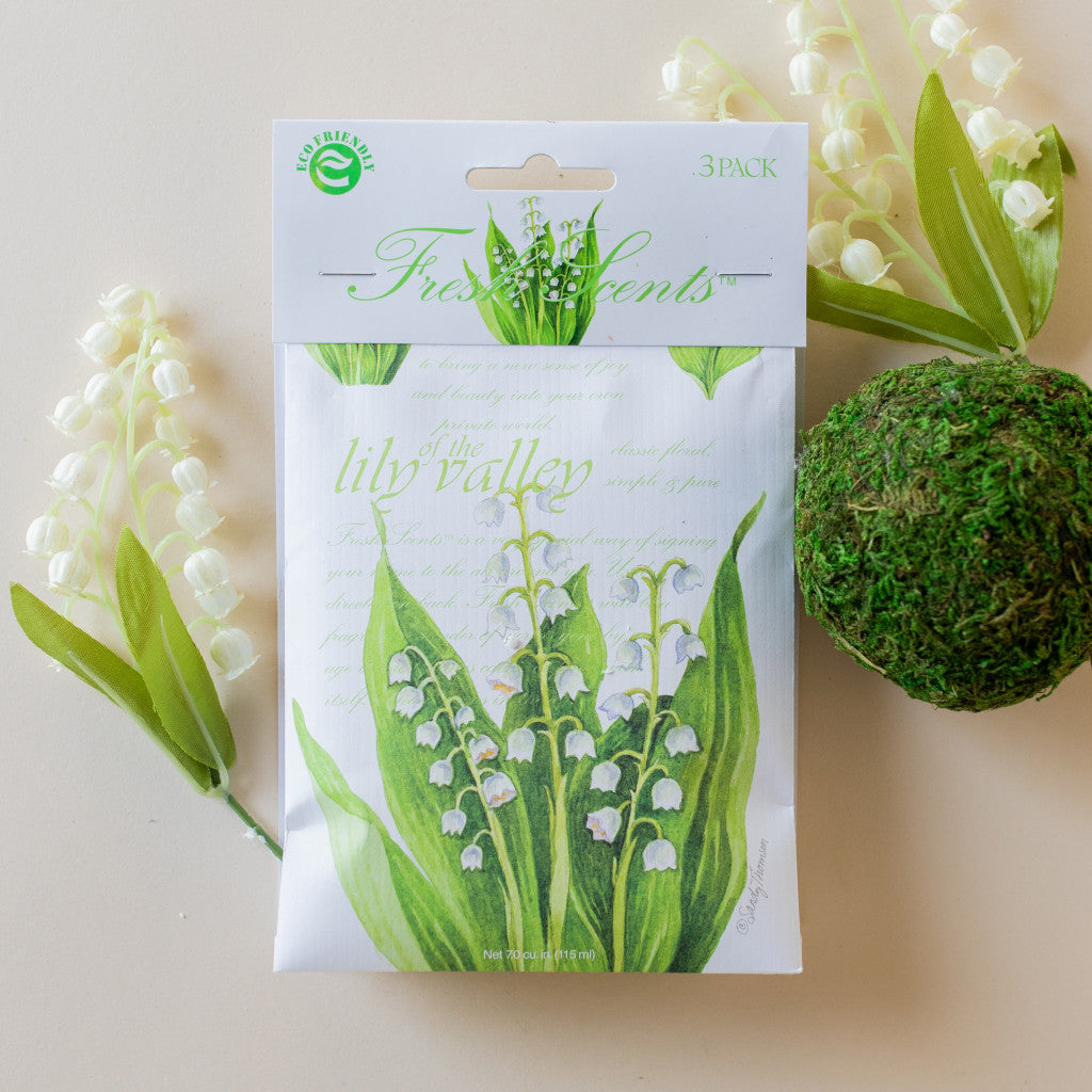 Fresh Scents Lily of The Valley Sachet 3-Pack