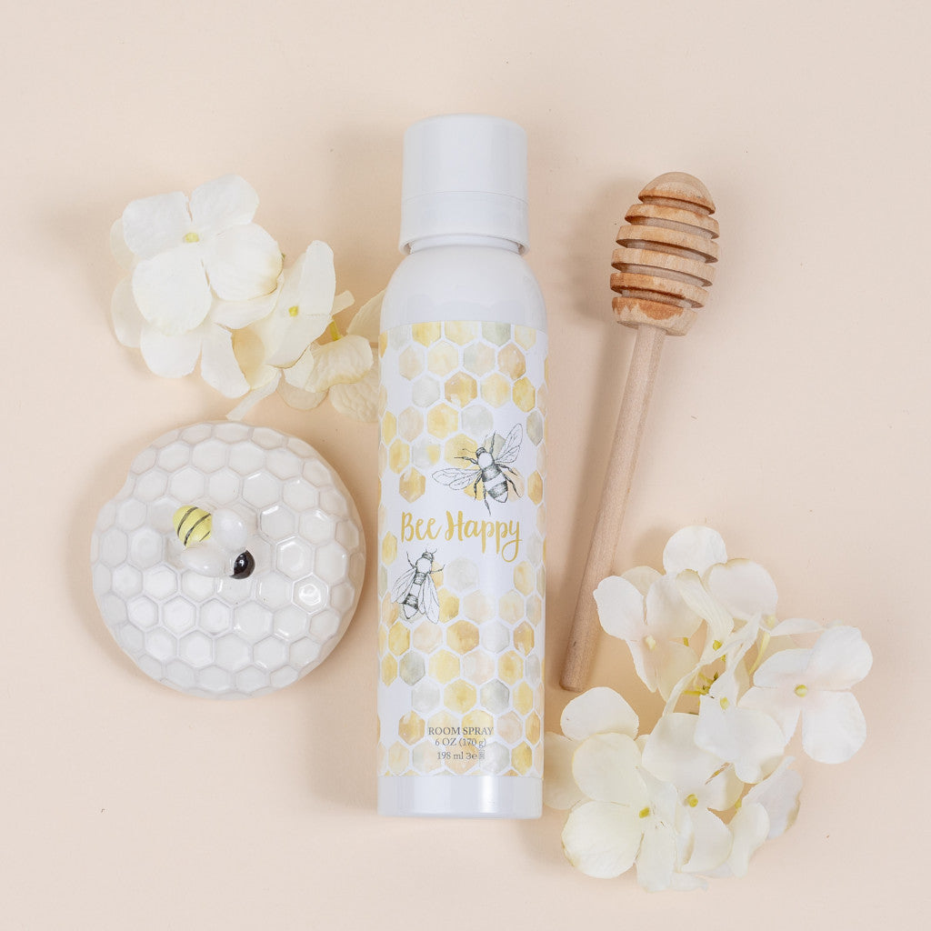 Bee Happy Fragrance in Room Spray with Honey Comb and White Florals
